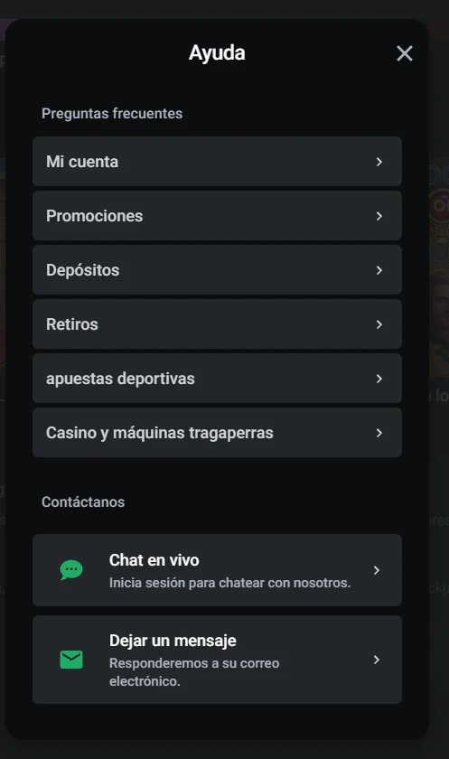 Leon Casino atención al cliente y soporte