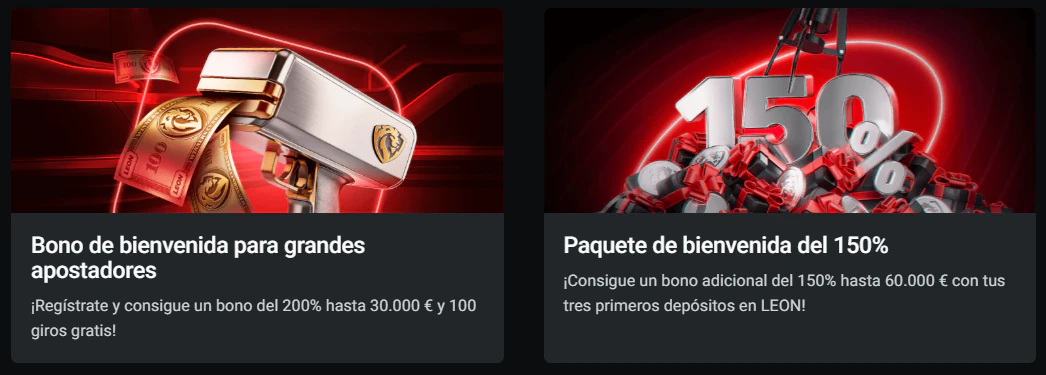 Leon Casino bonos de bienvenida para casino y apuestas deportivas