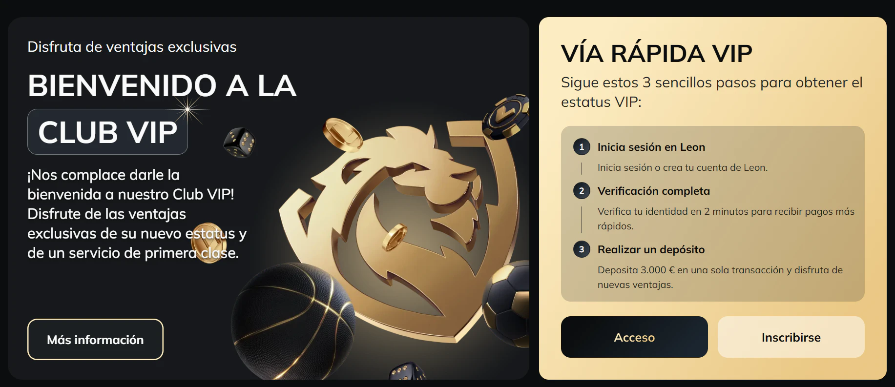 Leon Casino programa VIP y beneficios exclusivos